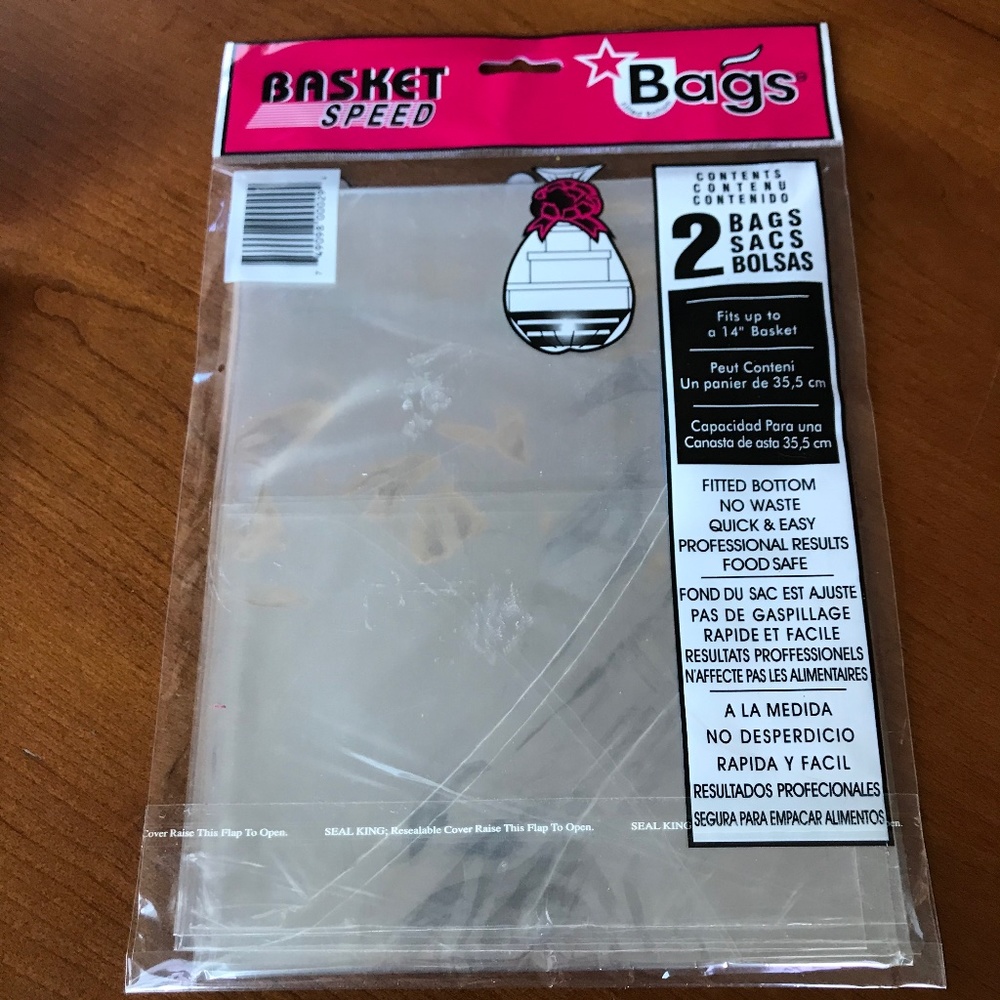 NWOT Set of 2 Basket Speed Bags up to 14"